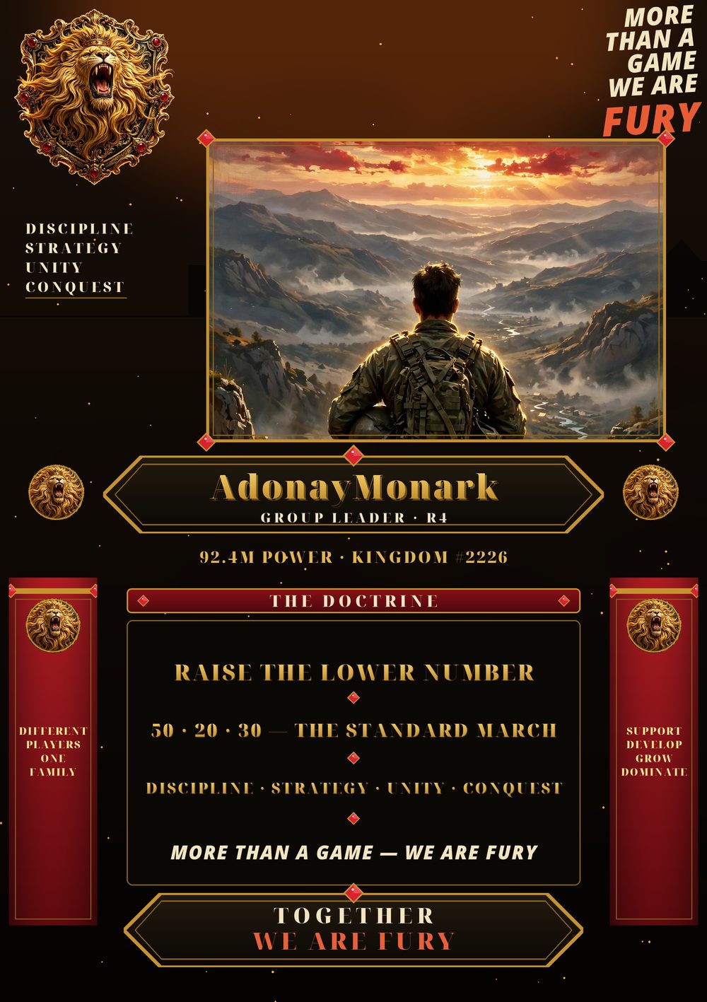 AdonayMonark — plakát Síně slávy aliance