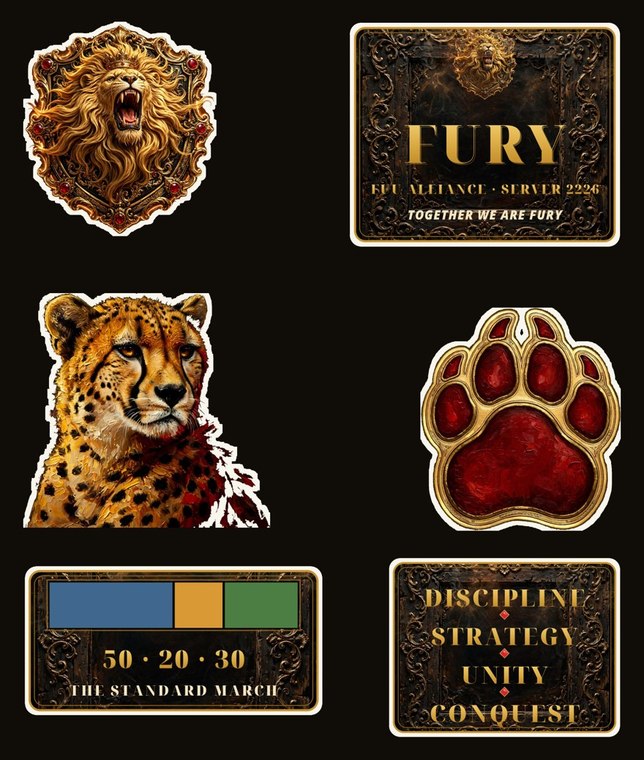 FURY Stickers