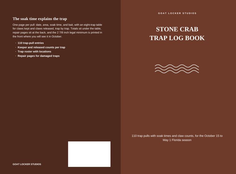 Stone Crab Trap Log Book